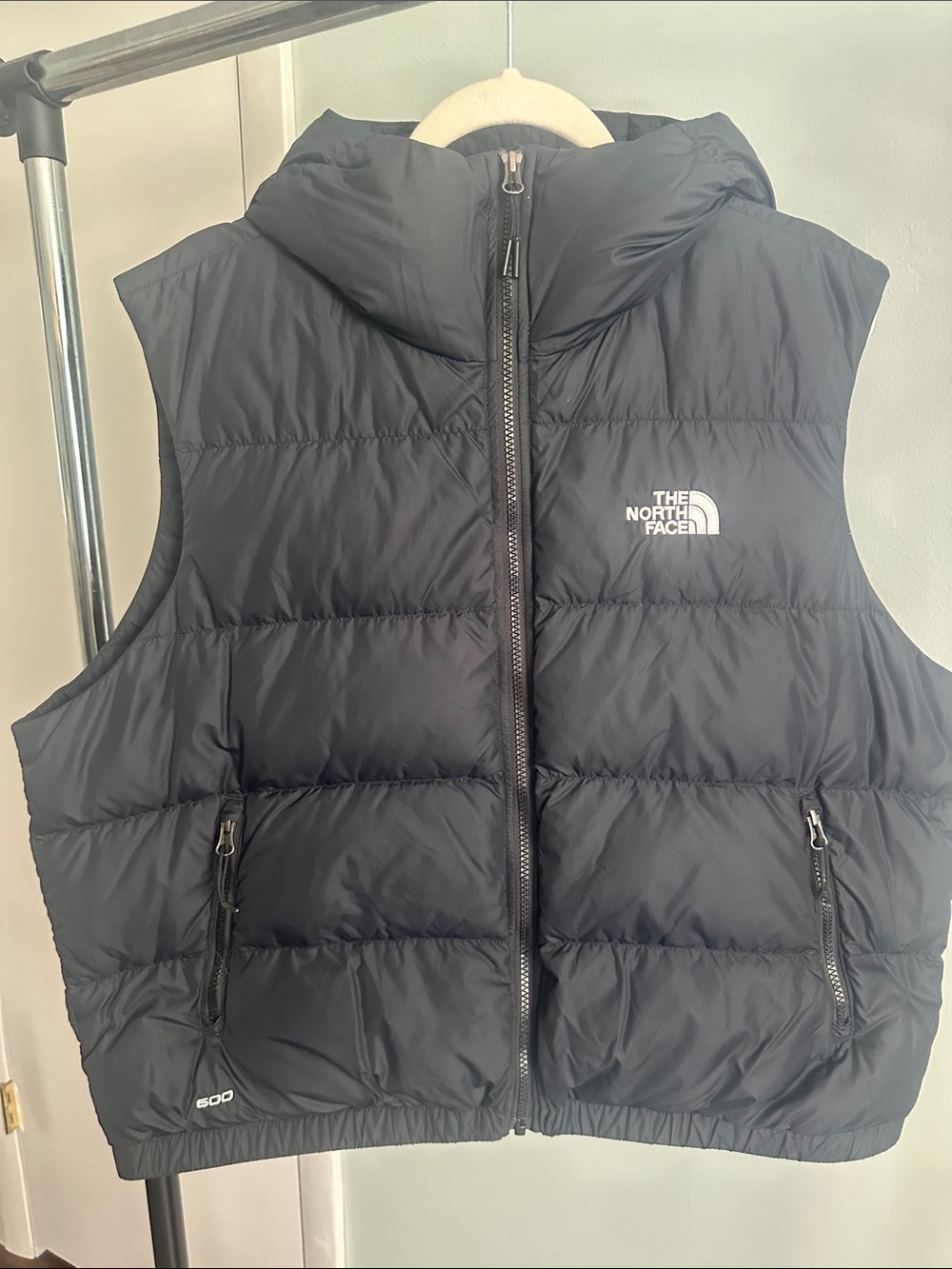 The North Face Black Puffer Vest with Hood